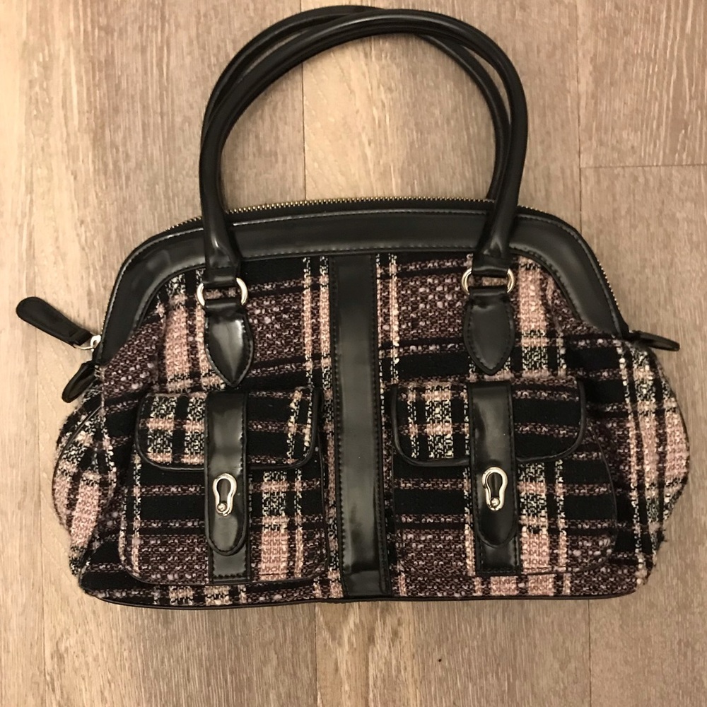 BCBGirls Purse Black Tweed!